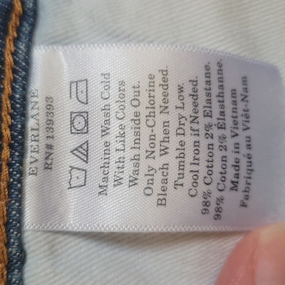 Everlane High rise skinny jean - ankle crop size 25 - Picture 5 of 11